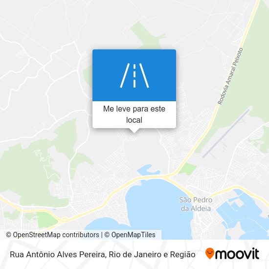 Rua Antônio Alves Pereira mapa