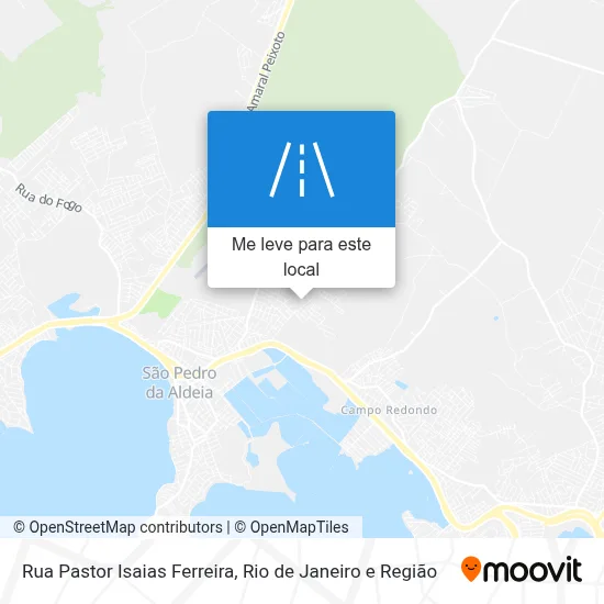 Rua Pastor Isaias Ferreira mapa