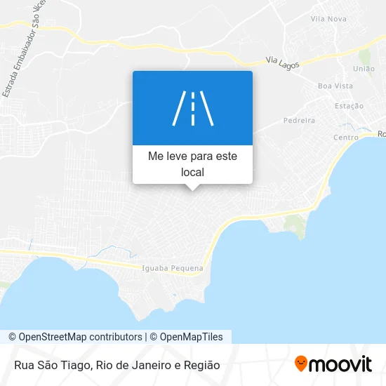Rua São Tiago mapa