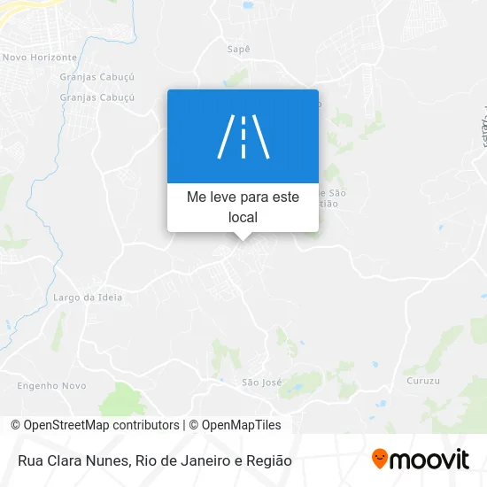 Rua Clara Nunes mapa