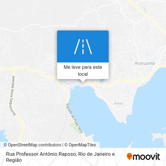 Rua Professor Antônio Raposo mapa