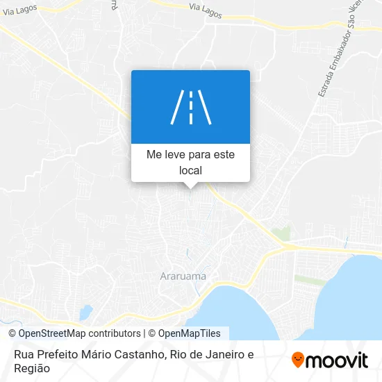 Rua Prefeito Mário Castanho mapa