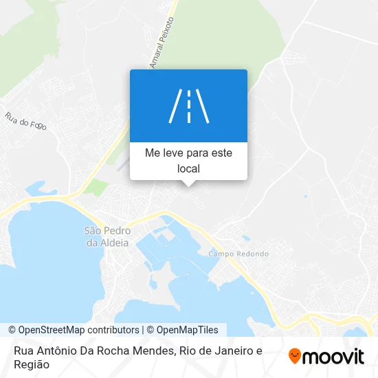 Rua Antônio Da Rocha Mendes mapa