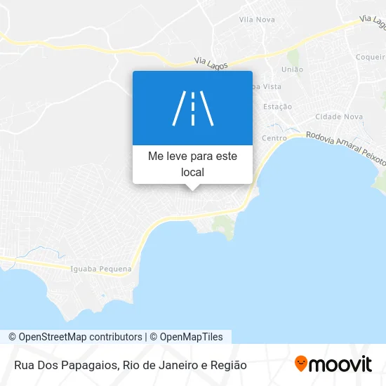 Rua Dos Papagaios mapa