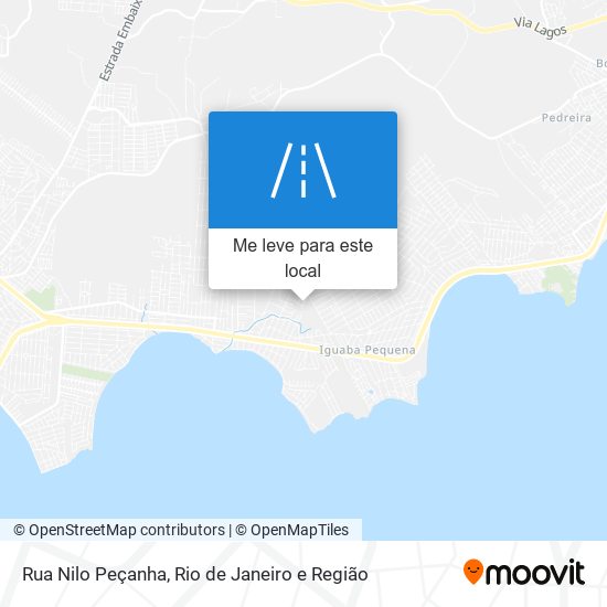 Rua Nilo Peçanha mapa