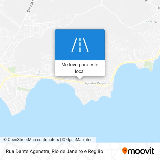 Rua Dante Agenstra mapa