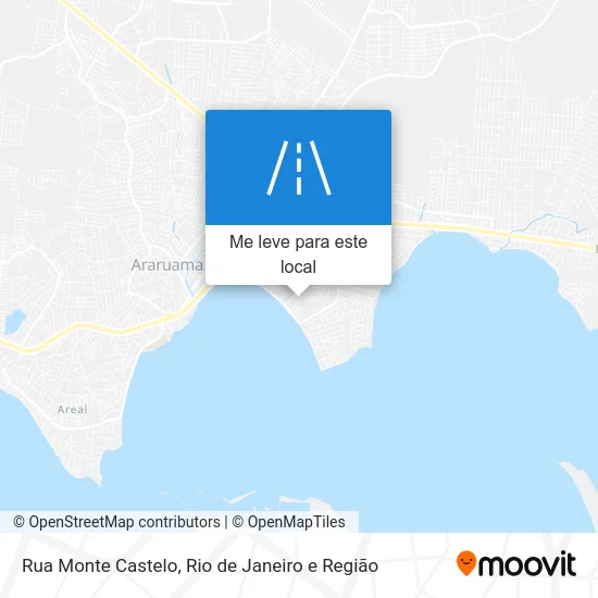 Rua Monte Castelo mapa
