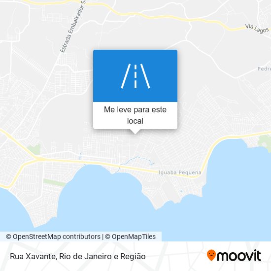 Rua Xavante mapa