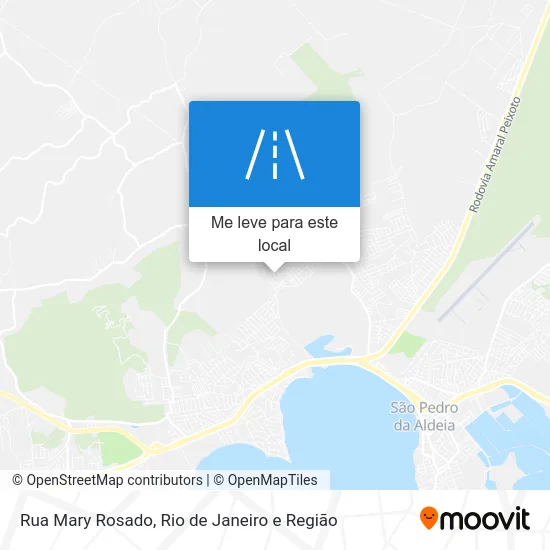 Rua Mary Rosado mapa