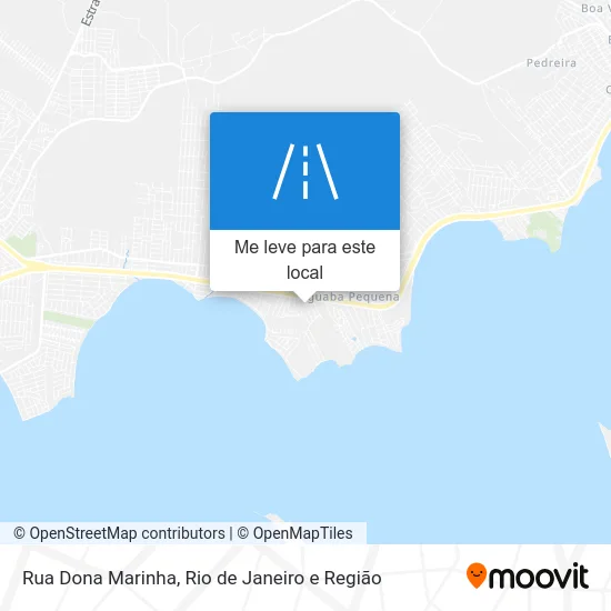 Rua Dona Marinha mapa