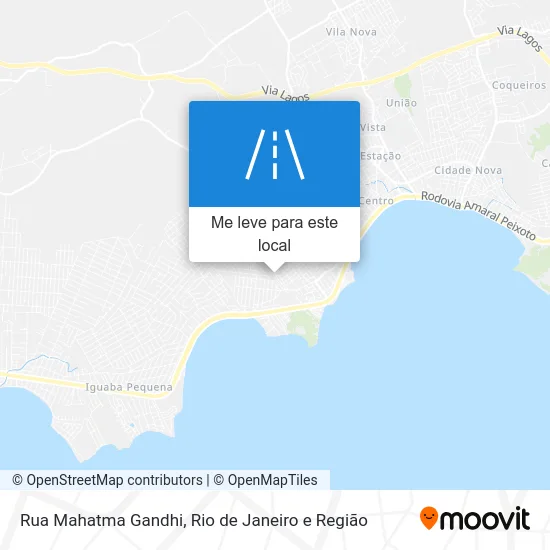Rua Mahatma Gandhi mapa
