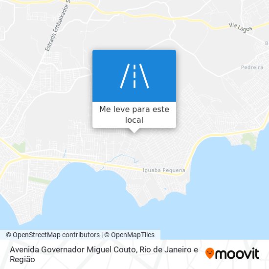 Avenida Governador Miguel Couto mapa