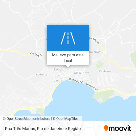 Rua Três Marias mapa