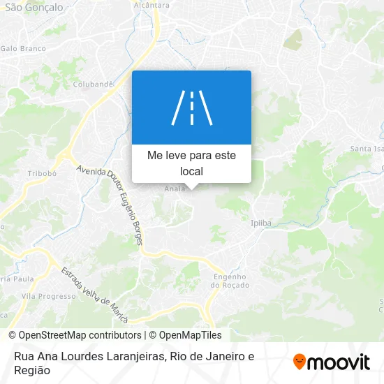Rua Ana Lourdes Laranjeiras mapa