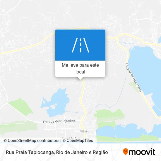 Rua Praia Tapiocanga mapa