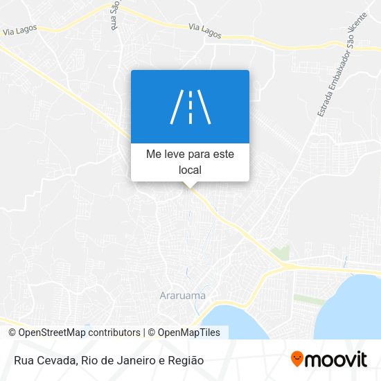 Rua Cevada mapa