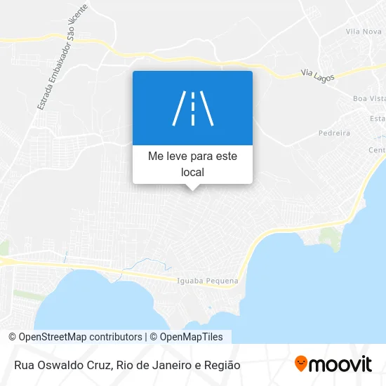Rua Oswaldo Cruz mapa
