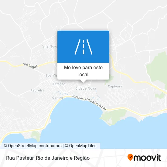 Rua Pasteur mapa