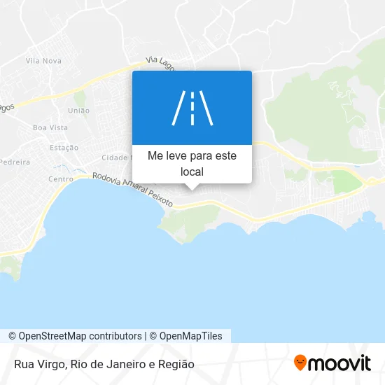 Rua Virgo mapa