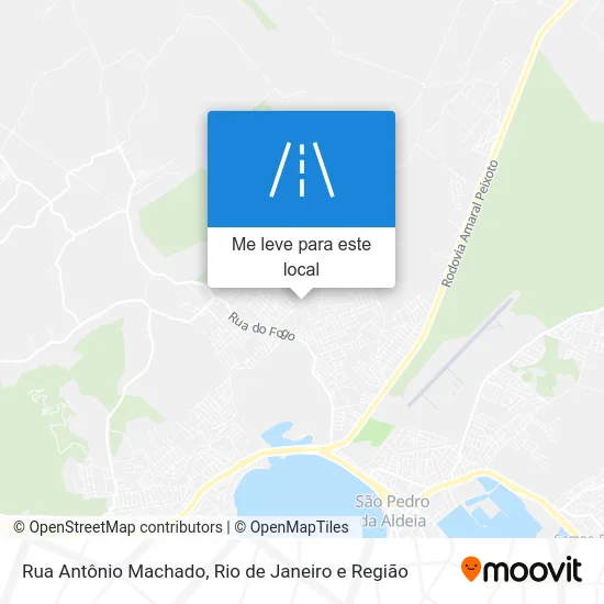 Rua Antônio Machado mapa