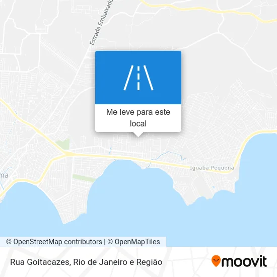 Rua Goitacazes mapa