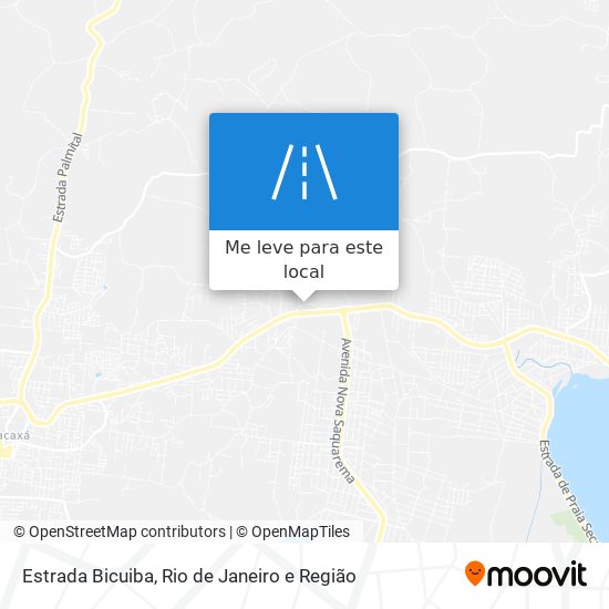 Estrada Bicuiba mapa