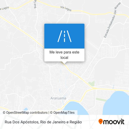 Rua Dos Apóstolos mapa