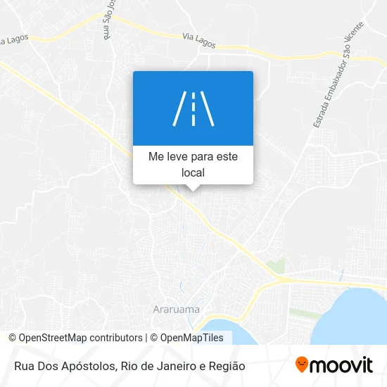 Rua Dos Apóstolos mapa