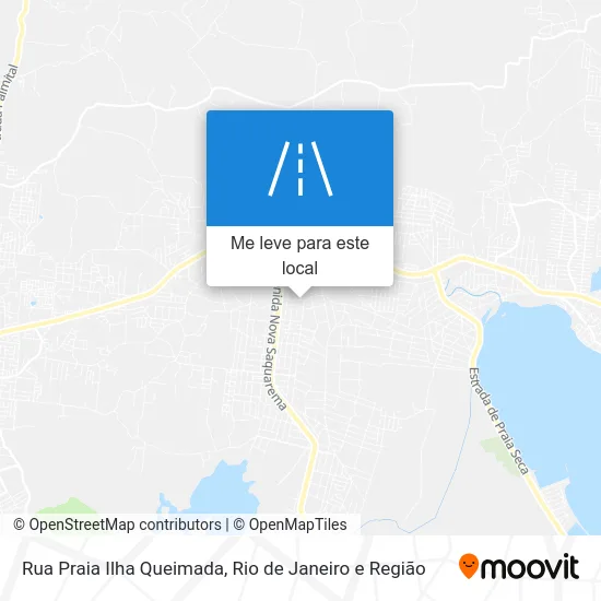 Rua Praia Ilha Queimada mapa