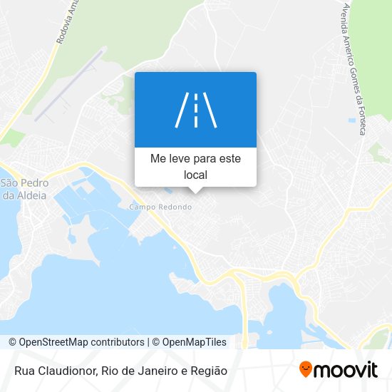 Rua Claudionor mapa