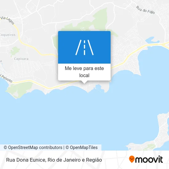 Rua Dona Eunice mapa