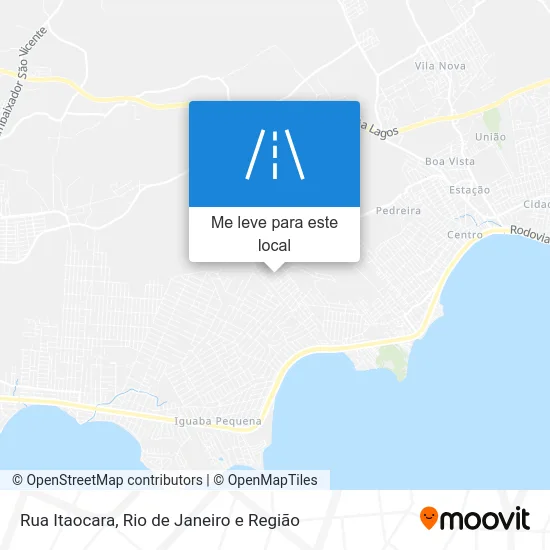 Rua Itaocara mapa