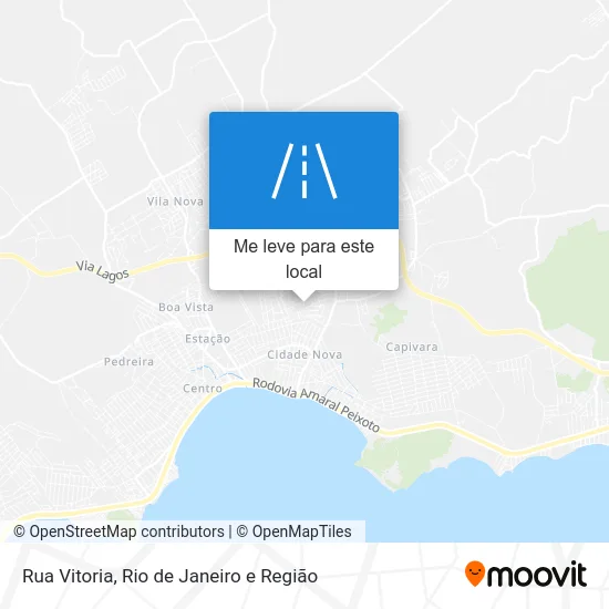 Rua Vitoria mapa