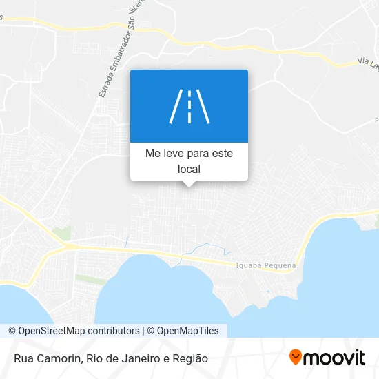Rua Camorin mapa