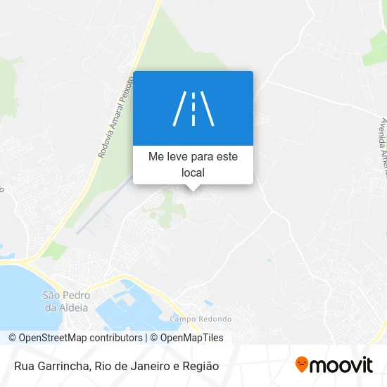 Rua Garrincha mapa