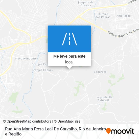 Rua Ana Maria Rosa Leal De Carvalho mapa