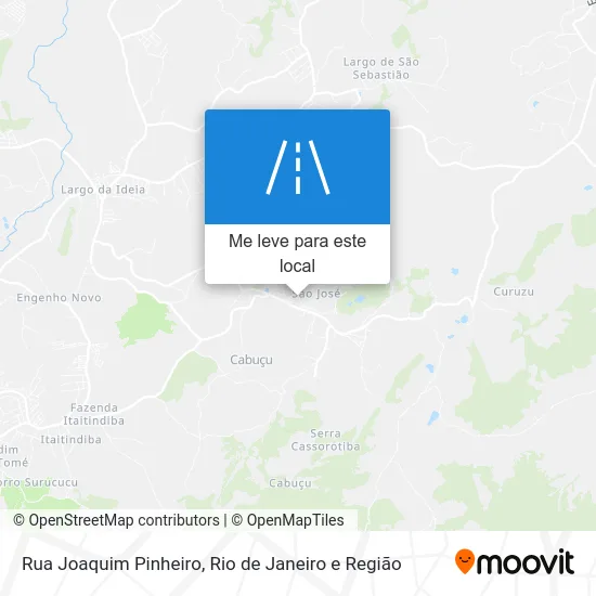 Rua Joaquim Pinheiro mapa