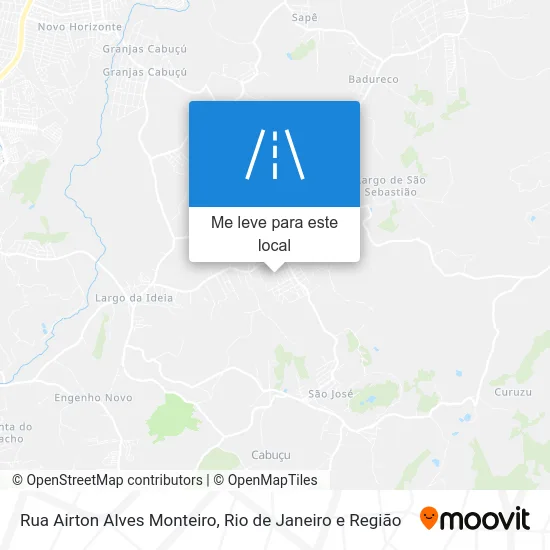 Rua Airton Alves Monteiro mapa