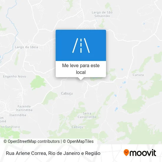 Rua Arlene Correa mapa