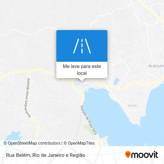 Rua Belém mapa