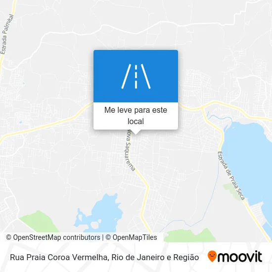 Rua Praia Coroa Vermelha mapa