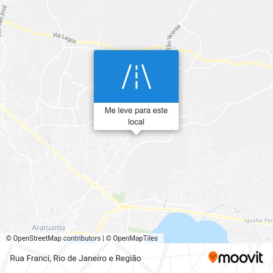 Rua Franci mapa