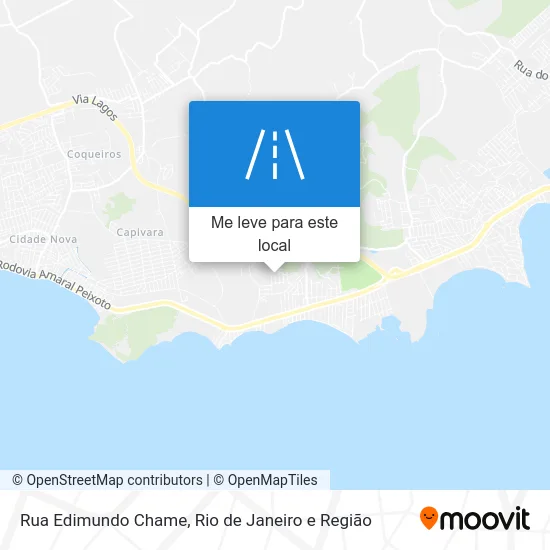 Rua Edimundo Chame mapa