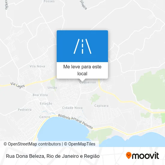 Rua Dona Beleza mapa
