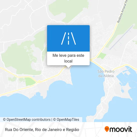 Rua Do Oriente mapa