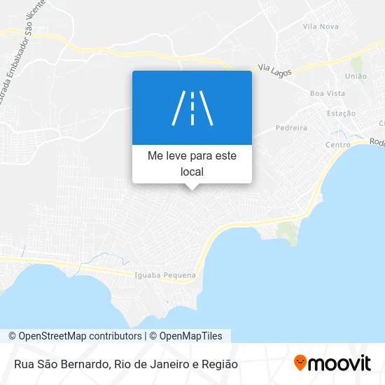 Rua São Bernardo mapa