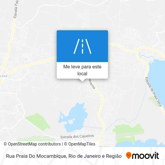 Rua Praia Do Mocambique mapa