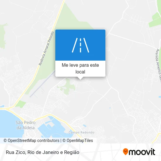 Rua Zico mapa