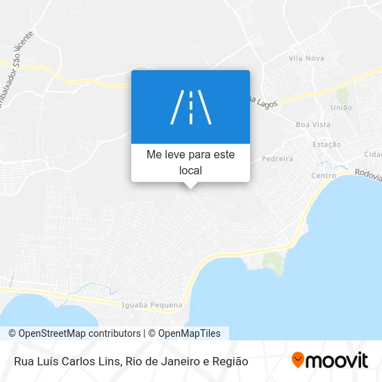 Rua Luís Carlos Lins mapa