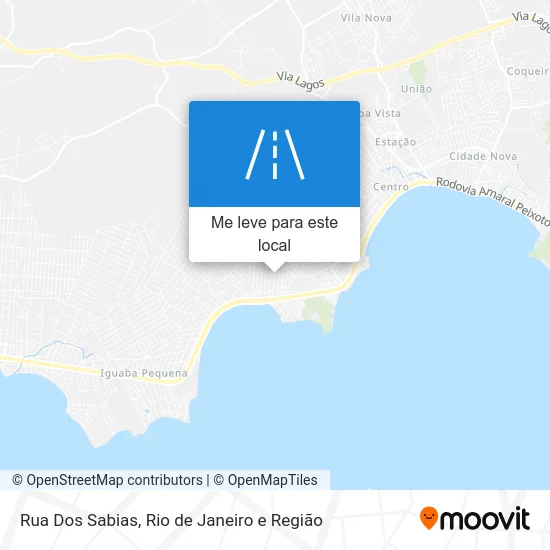 Rua Dos Sabias mapa